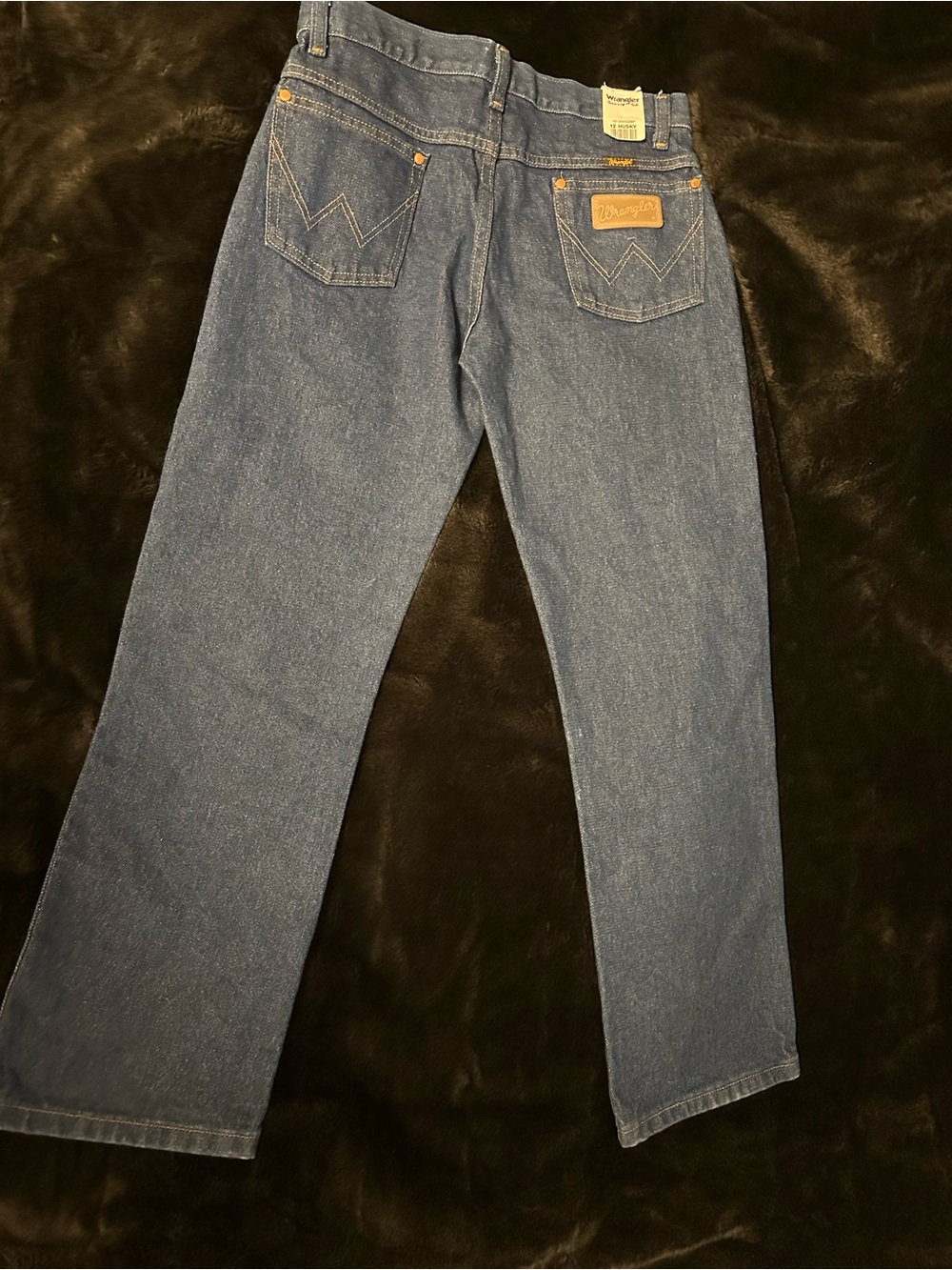 NEW Wrangler Boy's Cowboy Cut Original Fit Jeans 12 HUSKY